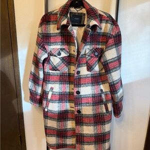 Lucky Brand LIKE NEW Plaid Coat